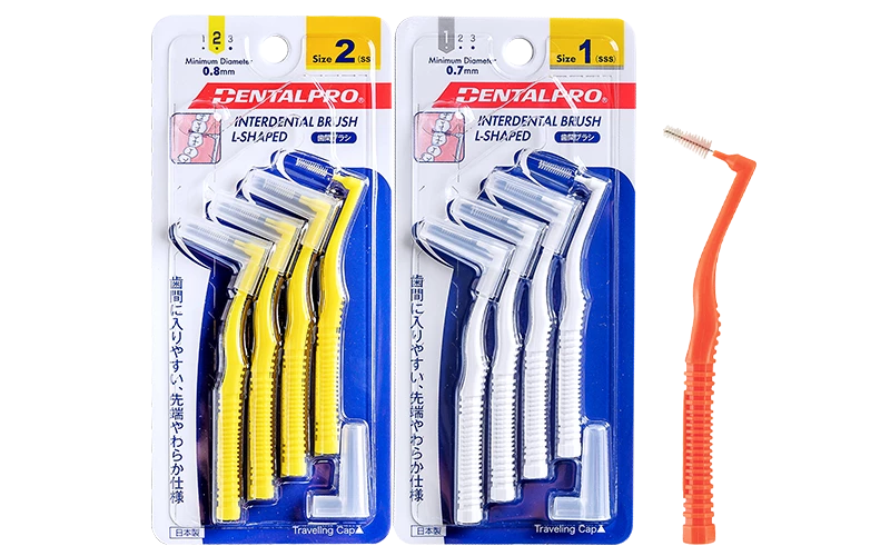 L-Shaped Interdental Brush 4P